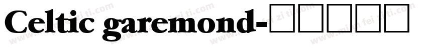 Celtic garemond字体转换